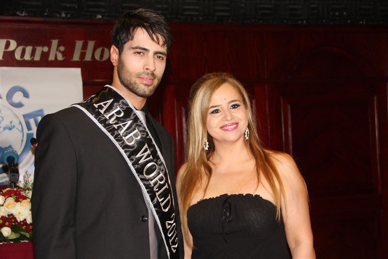 Press conference of Mr Arab world 2012